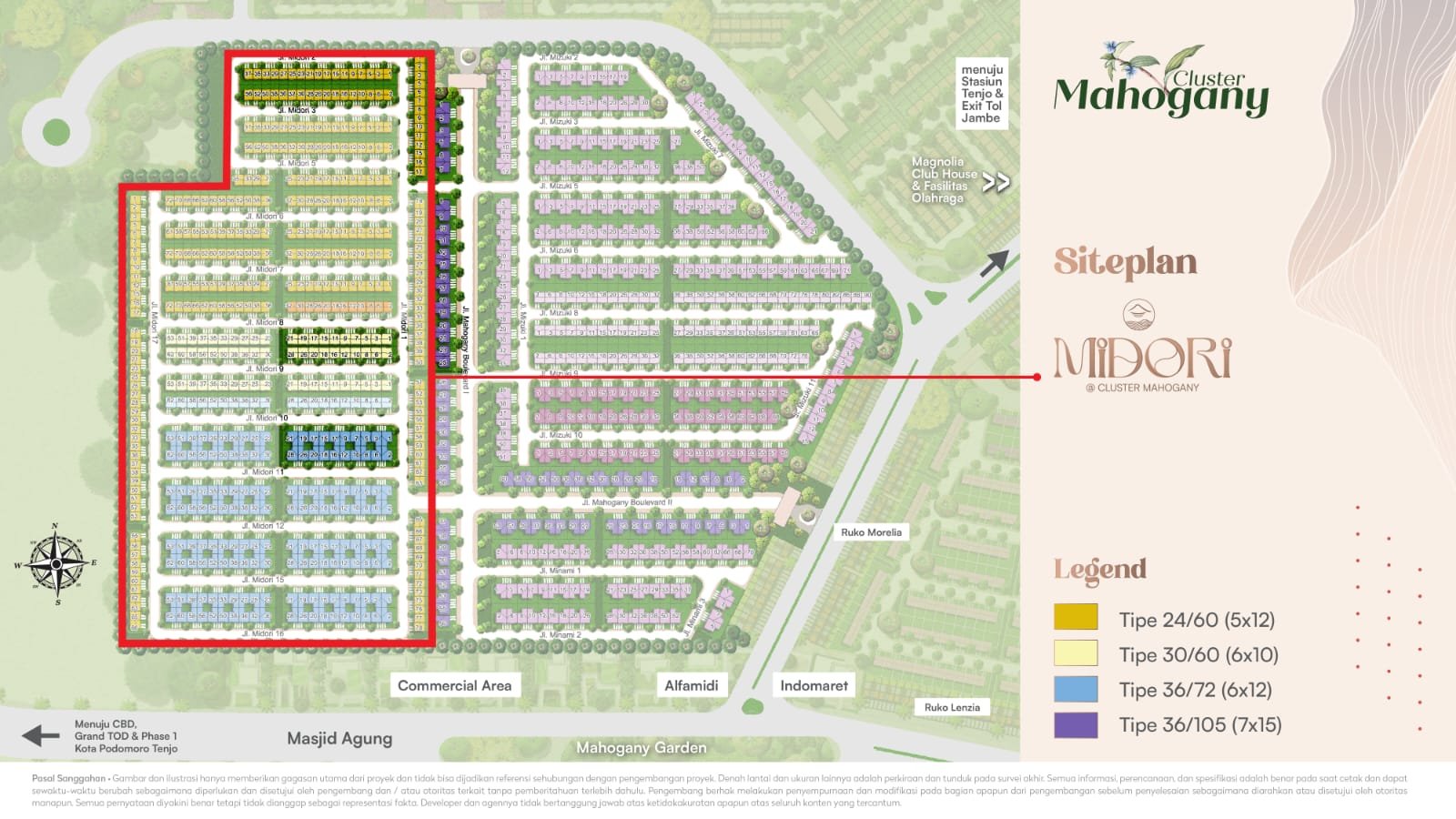 Cluster Mahogany 8 Kota Podomoro Tenjo