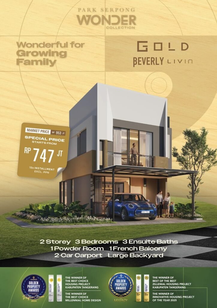 gold beverly livin park serpong