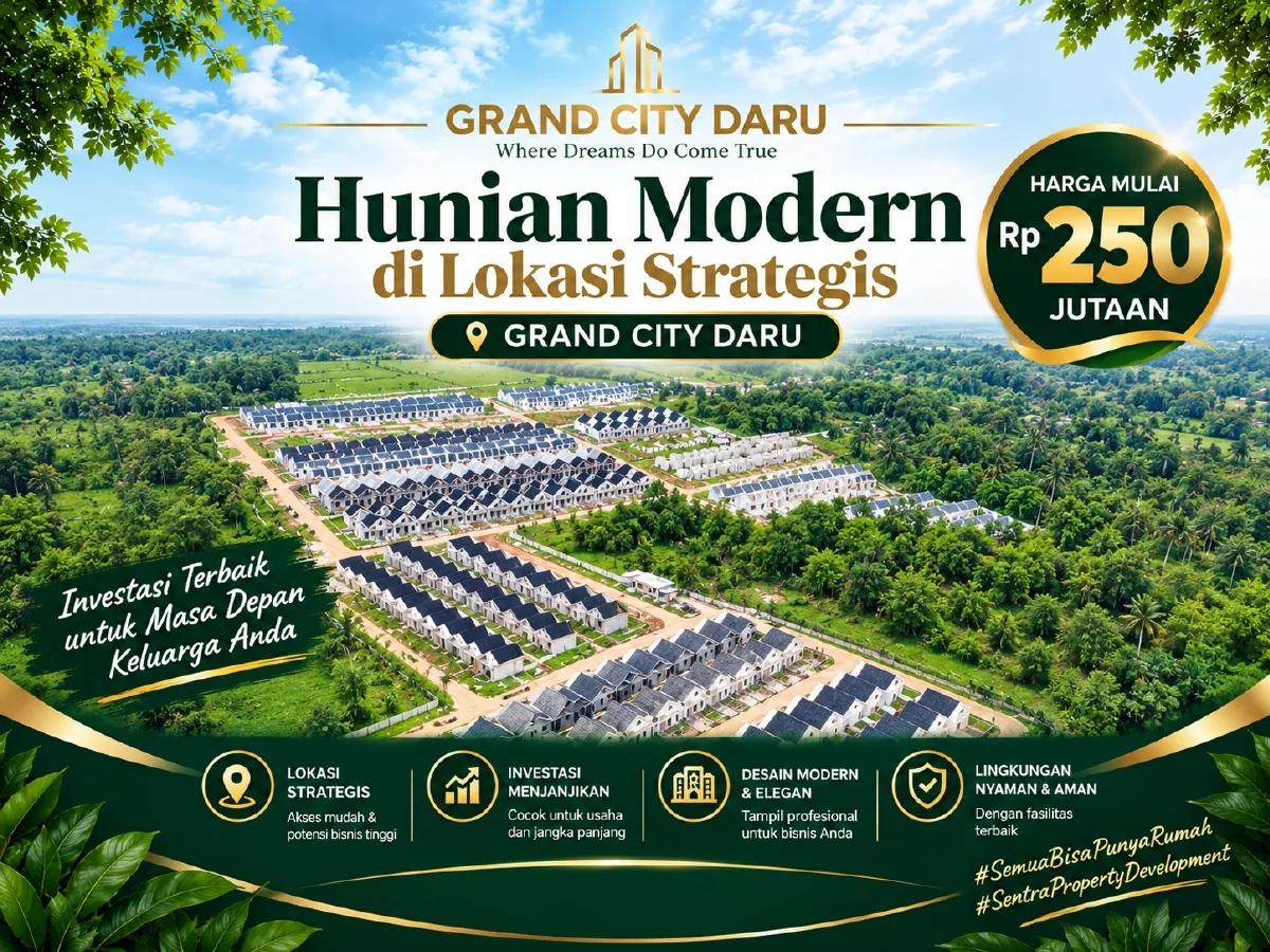 Promo rumah Grand City Daru