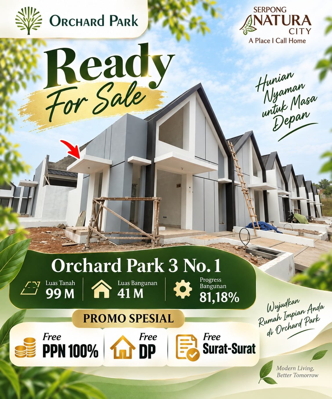 Serpong Natura City Orchard Park 3 nomor 1