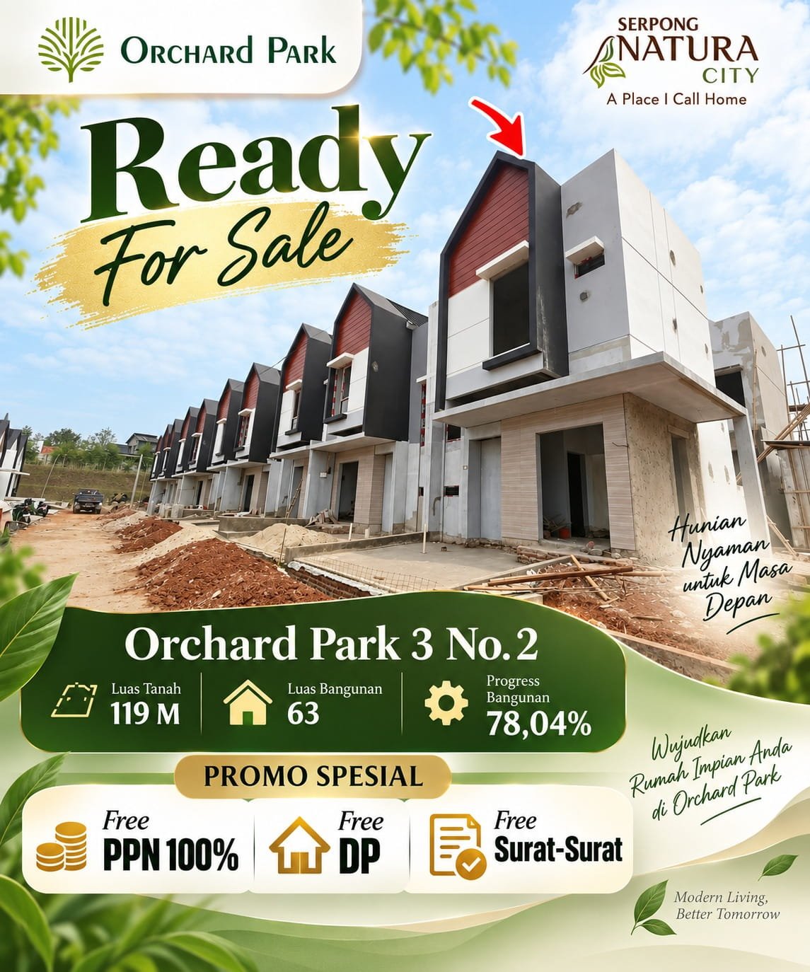 Serpong Natura City Orchard Park 3 nomor 2