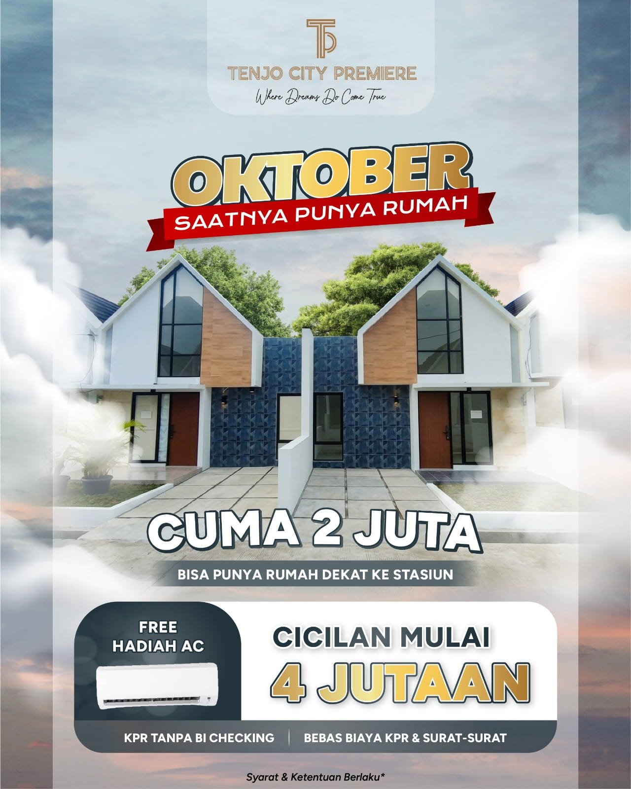 Promo rumah Tenjo City Premiere dekat Stasiun Tenjo